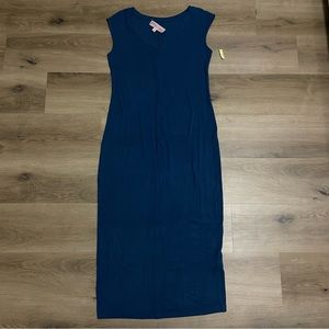NWT Philosophy Blue Sleeveless V-Neck Sheath Dress in Size Small